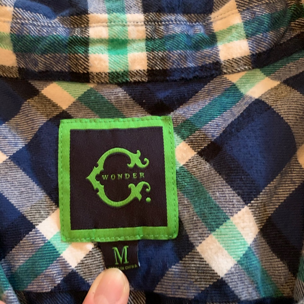 C. Wonder Flannel Button Down - image 5